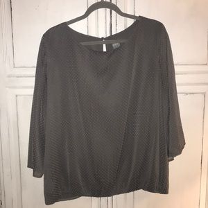 New York & Company XXL Grey With White Dots